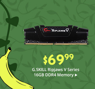 $69.99 G.SKILL Ripjaws V Series 16GB DDR4 Memory