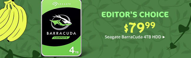 $79.99 Seagate BarraCuda 4TB HDD