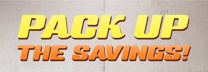 Pack Up the Savings