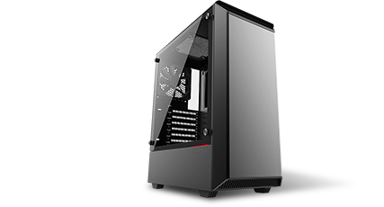 Phanteks Eclipse P300 Black Steel Chassis, Tempered Glass Window, ATX Mid Tower Computer Case