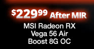 MSI Radeon RX Vega 56 Air Boost 8G OC