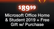 Microsoft Office Home and Student 2019 + Item w/ Purchase