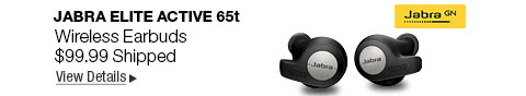 Newegg Flash - Jabra Elite Active 65t Wireless Earbuds $99.99 Shipped