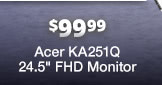 Acer KA251Q 24.5" FHD Monitor