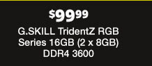 G.SKILL TridentZ RGB Series 16GB (2 x 8GB) DDR4 3600