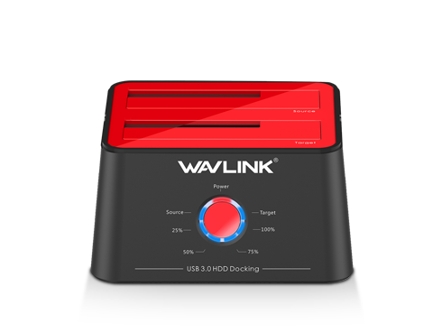 Wavlink ST334U-Red USB 3.0 to SATA Dual Bay HDD Docking Station
