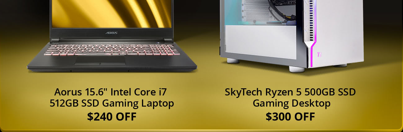 $300 Off SkyTech Ryzen 5 500GB SSD Gaming Desktop