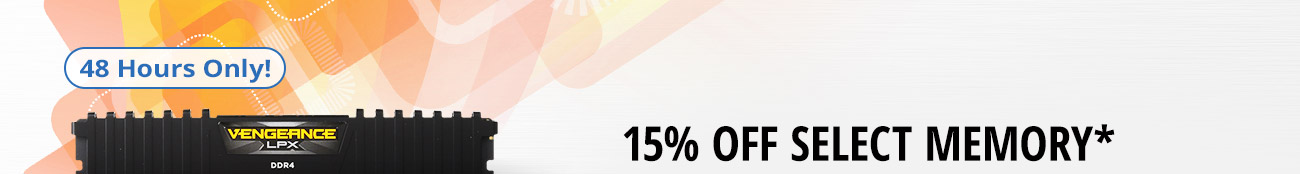 15% OFF SELECT MEMORY*