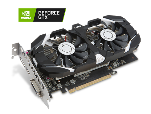 MSI GeForce GTX 1050 Ti 4GB GDDR5 PCI Express 3.0 x16 ATX Video Card GTX 1050 Ti 4GT OC