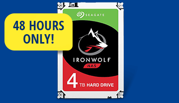 $89.99 Seagate IronWolf 4TB NAS Hard Drive