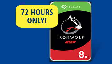 $199.99 Seagate IronWolf 8TB NAS Hard Drive