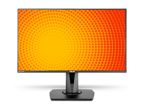 ASUS VG278Q 27" Full HD 1920 x 1080 144Hz 1ms DisplayPort HDMI DVI AMD Free Sync G-Sync Compatible Built-in Speakers LED Backlit Height Adjustable Gaming Monitor