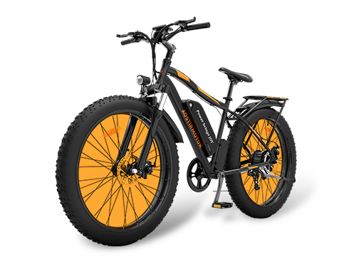 AOSTIRMOTOR 750W Electric Bike, 26" Fat Tire Ebike, 7-Speed Shimano Gears, 48V 13AH Removable Lithium Battery Electric Mountain Bicycle for Adults S07-B