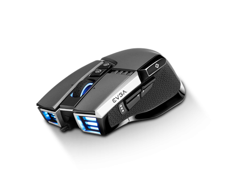 EVGA X17 Gaming Mouse, Wired, Grey, Customizable, 16,000 DPI, 5 Profiles, 10 Buttons, Ergonomic 903-W1-17GR-KR