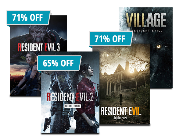 RESIDENT EVIL SALE, UP TO 71% OFF* 