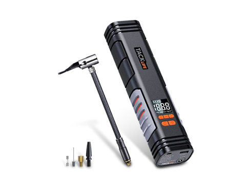 TACKLIFE X1 Rechargeable Cordless Tire Inflator - Handheld Air Compressor, Portable Air Pump with Digital Display for Car Bike Tires and Other Inflatables X1