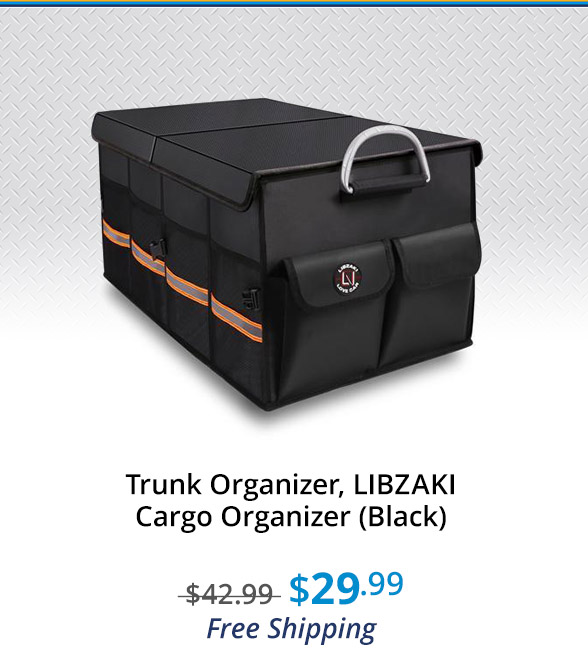 Trunk Organizer, LIBZAKI Cargo Organizer (Black)