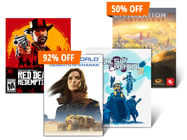 UP TO 92% OFF SELECT PC DIGITAL GAMES*