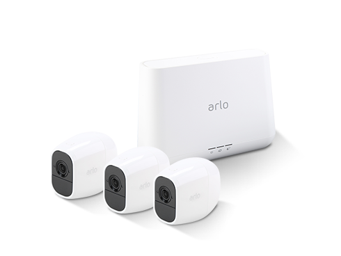 Arlo Pro 2 Wireless Security Camera System - 3 Rechargeable Battery Powered Wire-Free HD 1080p Night Vision Indoor/Outdoor with 2-Way Audio, Free Arlo Basic 7-Day Cloud Storage Recording - VMS4330P