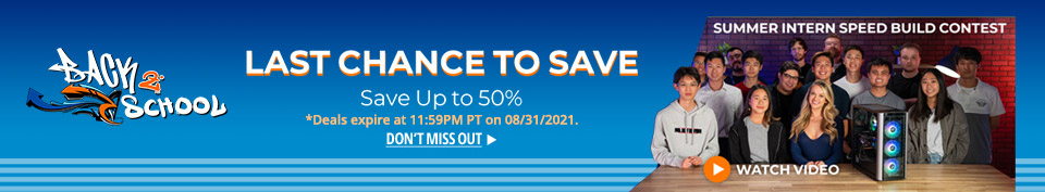 Back to School - Last Chance to Save