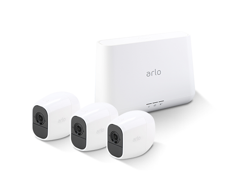 Arlo Pro 2 Wireless Security Camera System - 3 Rechargeable Battery Powered Wire-Free HD 1080p Night Vision Indoor/Outdoor with 2-Way Audio, Free Arlo Basic 7-Day Cloud Storage Recording - VMS4330P