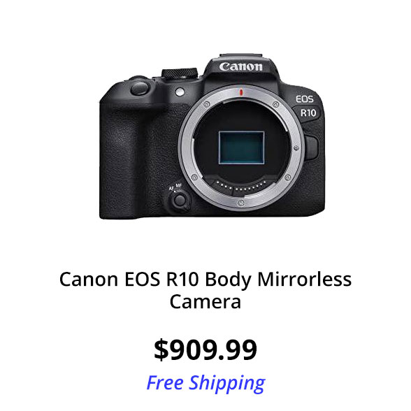 Canon EOS R10 Body Mirrorless Camera