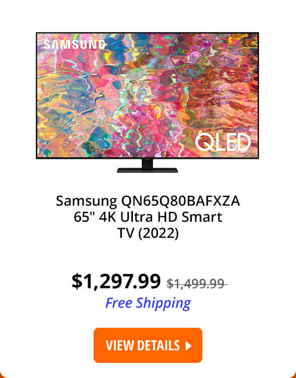 Samsung QN65Q80BAFXZA 65" 4K Ultra HD Smart TV (2022)