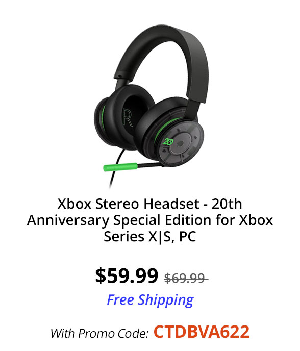 Xbox Stereo Headset - 20th Anniversary Special Edition for Xbox Series X|S, PC