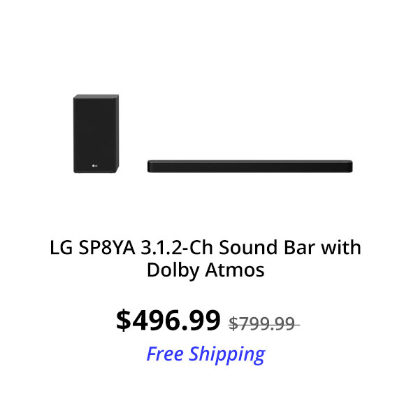 LG SP8YA 3.1.2 CH Sound Bar with Dolby Atmos