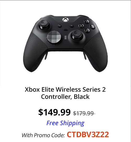 Xbox Elite Wireless Series 2 Controller, Black