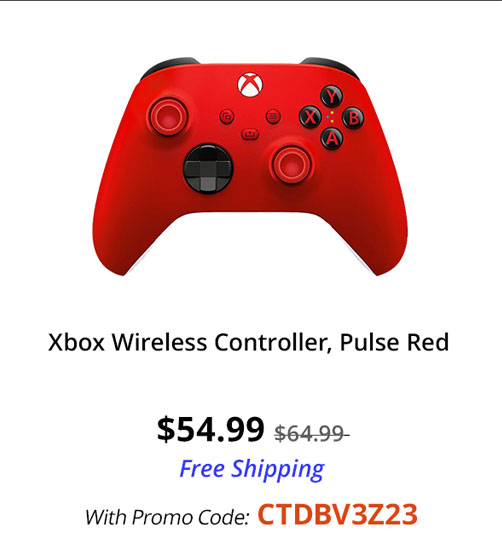 Xbox Wireless Controller, Pulse Red