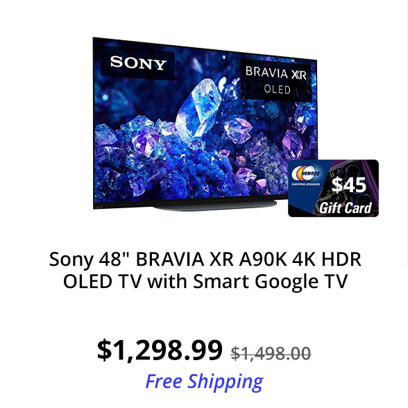 Sony 48" BRAVIA XR A90K 4K HDR OLED TV With Smart Google TV