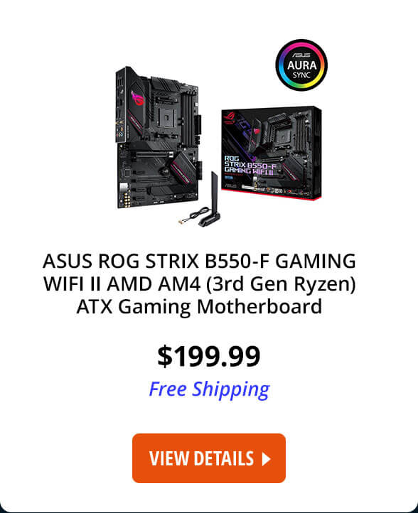 ASUS ROG STRIX B550-F GAMING WIFI II AMD AM4 (3rd Gen Ryzen) ATX Gaming Motherboard