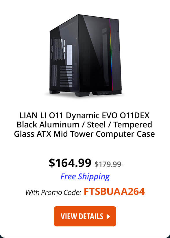 LIAN LI O11 Dynamic EVO O11DEX Black Aluminum / Steel / Tempered Glass ATX Mid Tower Computer Case