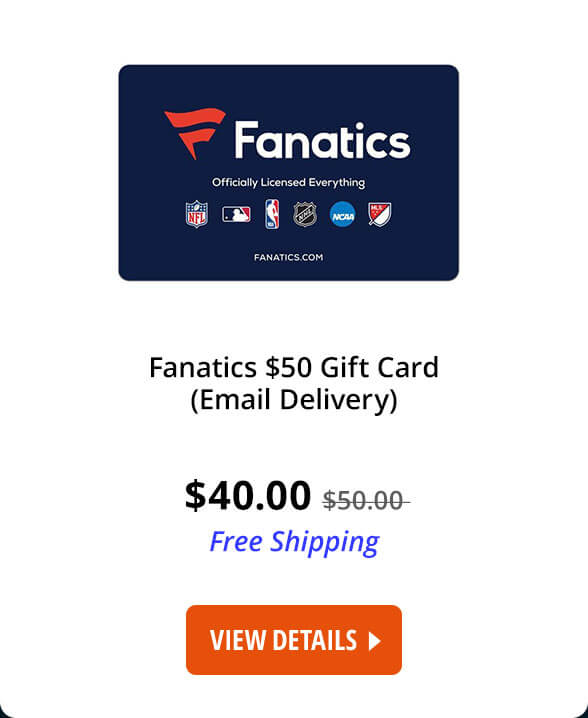 Fanatics $50 Gift Card (Email Delivery)