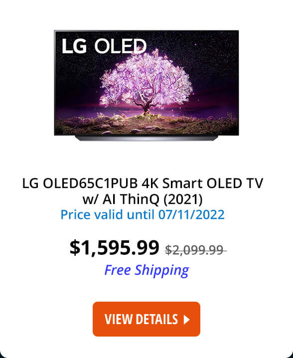 LG OLED65C1PUB 4K Smart OLED TV w/ AI ThinQ (2021)