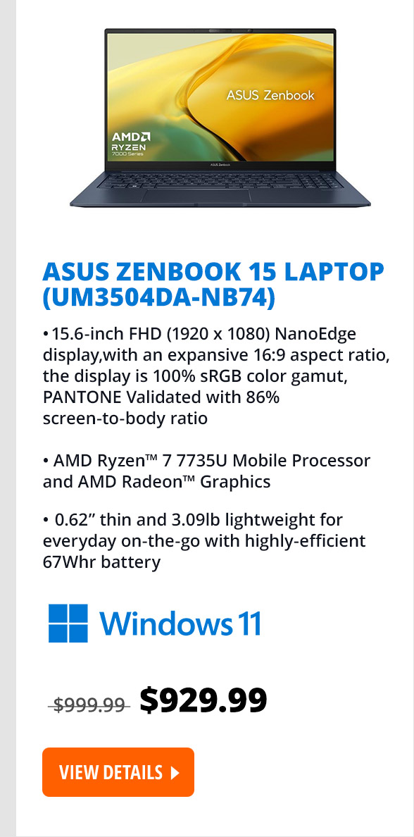 Start School Strong! 📚 ASUS Zenbook 15 w/ AMD Ryzen 7 7735U and