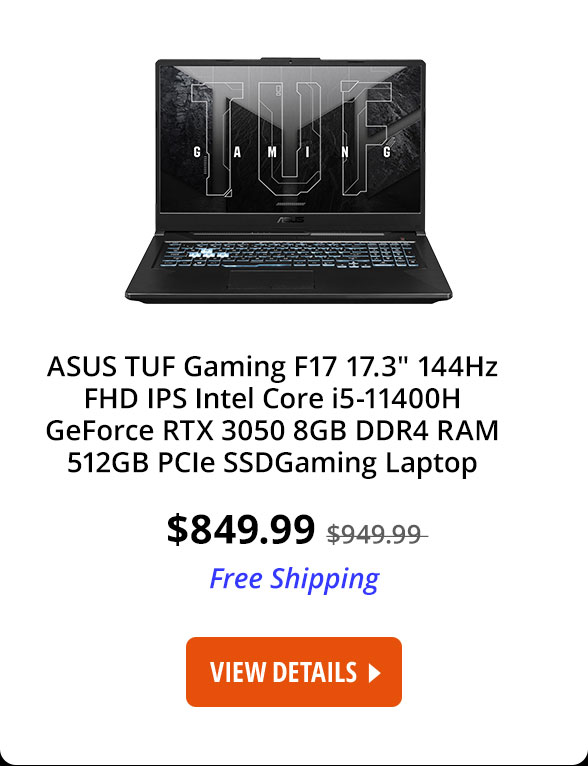 ASUS TUF Gaming F17 Gaming Laptop