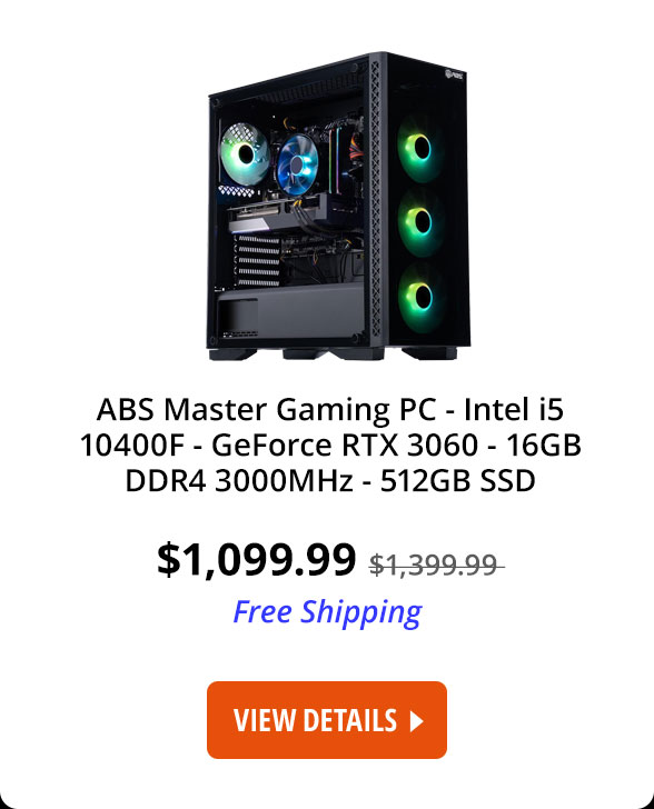 ABS Master Gaming PC - Intel i5 10400F