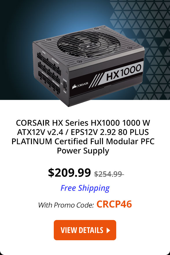 CORSAIR HX Series 1000 W Power Supply 