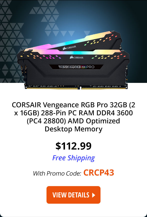 CORSAIR Vengeance RGB Pro 32GB Desktop Memory