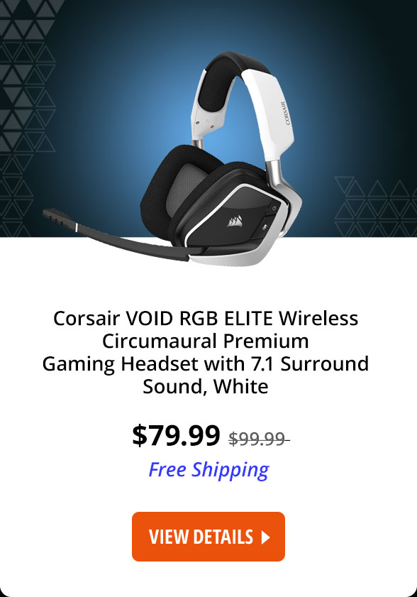 Corsair VOID RGB ELITE Wireless Circumaural Premium Gaming Headset