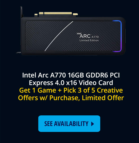 Intel Arc A770 16GB GDDR6 PCI Express 4.0 x16 Video Card