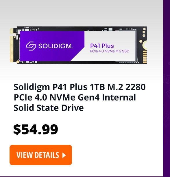 Solidigm P41 Plus 1TB M.2 2280 PCIe 4.0 NVMe Gen4 Internal Solid State Drive