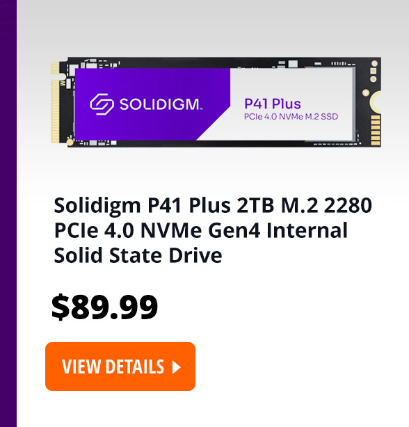 Solidigm P41 Plus 2TB M.2 2280 PCIe 4.0 NVMe Gen4 Internal Solid State Drive