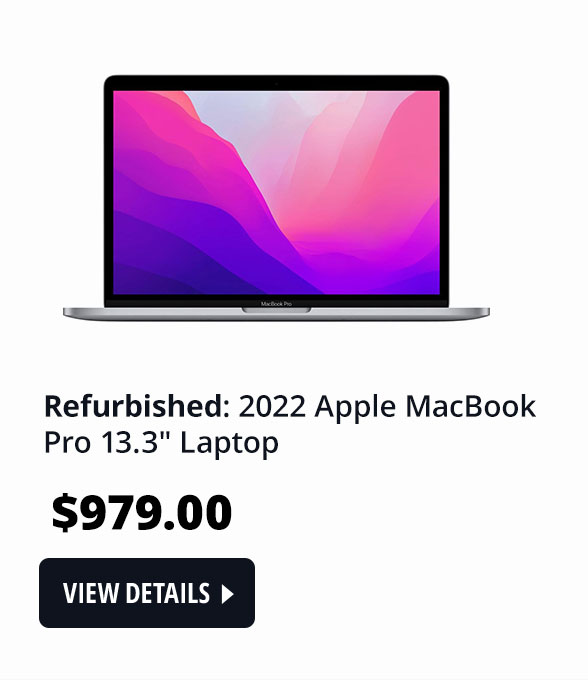 Refurbished: 2022 Apple MacBook Pro 13.3" Laptop