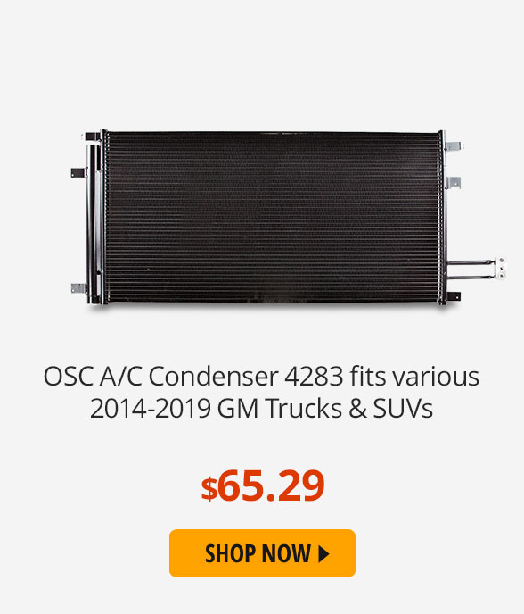 OSC A/C Condenser 4283 fits various late model GM Trucks & SUVs