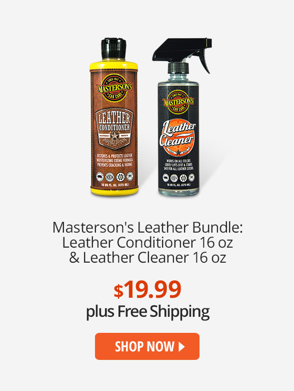 Masterson's Leather Bundle: Leather Conditioner 16 oz & Leather Cleaner 16 oz