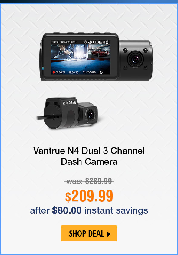 Vantrue N4 Dual 3 Channel Dash Camera