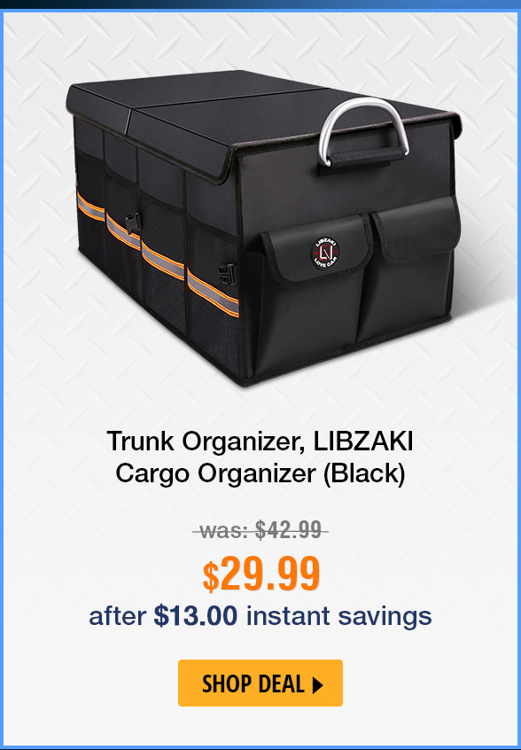 Trunk Organizer, LIBZAKI Cargo Organizer (Black)